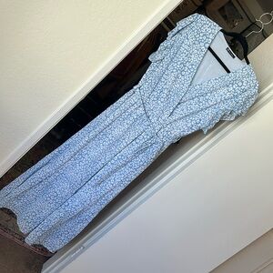 Mid-length Lined Soft Leopard Print Sundress